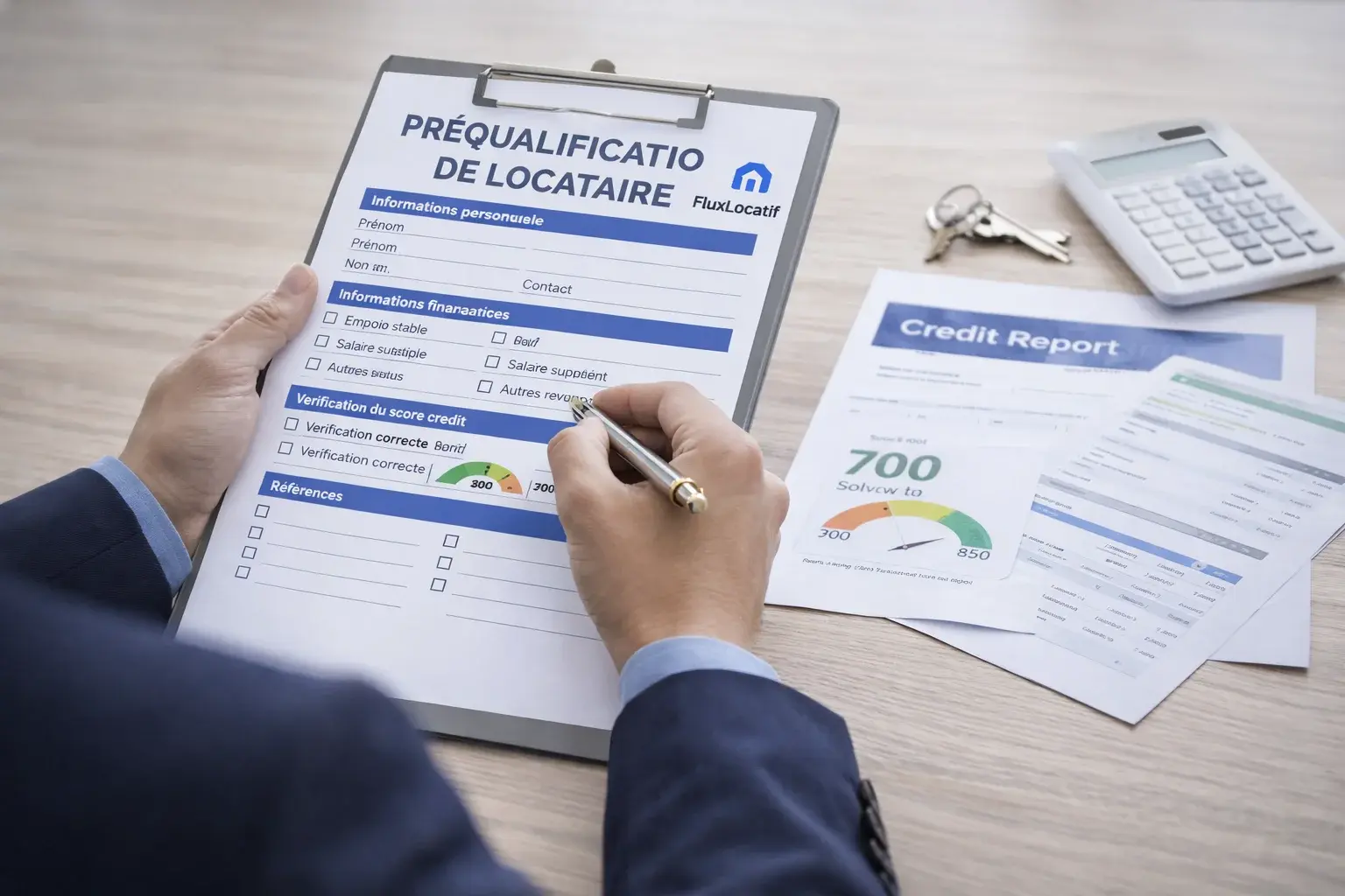 Interface Préqualification et vetting FluxLocatif